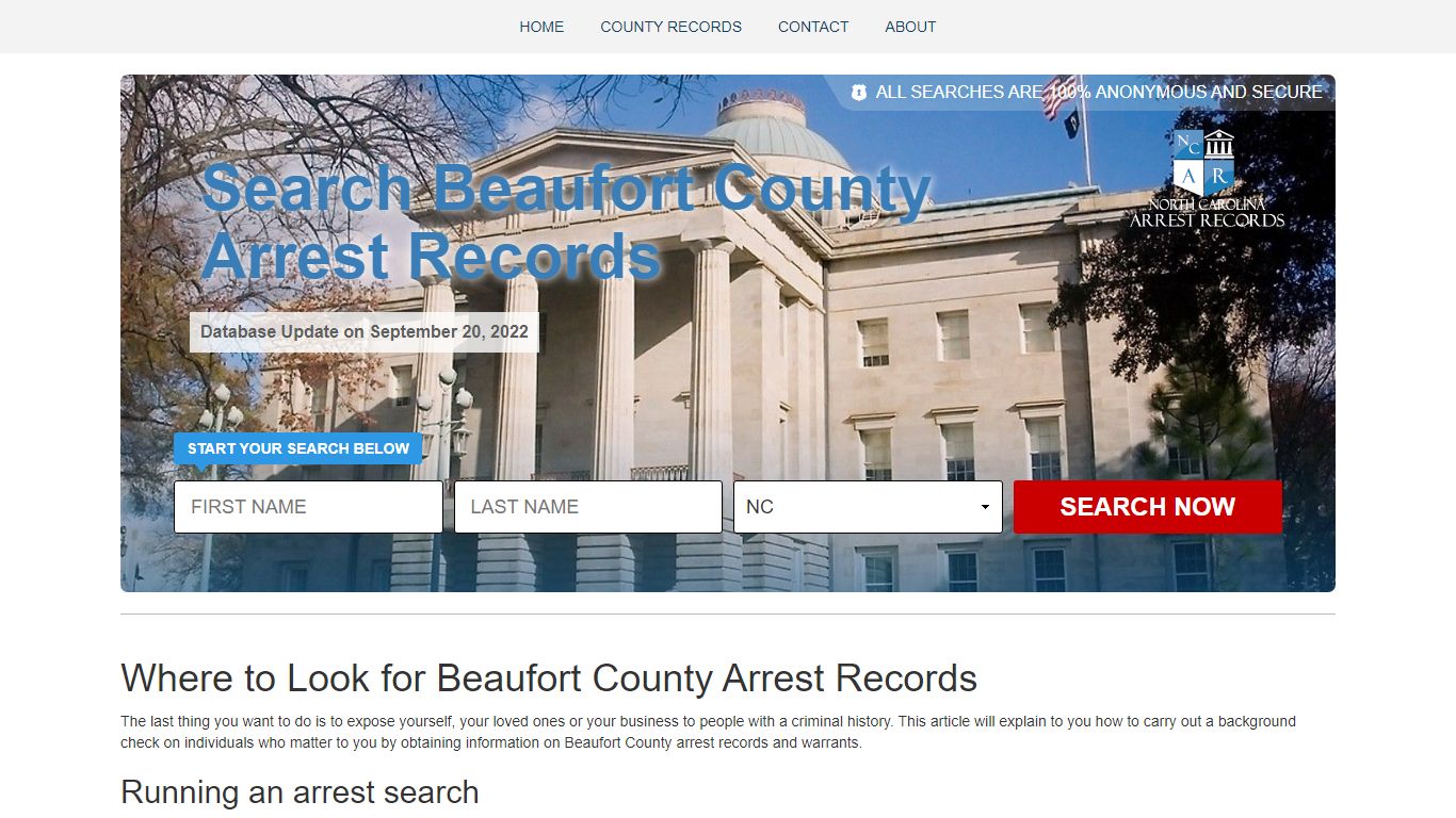 How to Find Beaufort County Arrest Records & Warrants